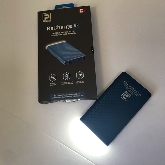 ReCharge Charge Power Bank Dual USB Flashlight NEW - Picture 2 of 16